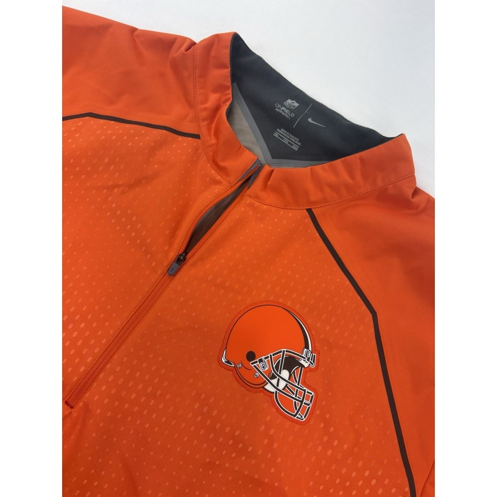 Cleveland Browns Nike NFL On Field Sidelines 1/4 Zip Pullover Men's 2XL